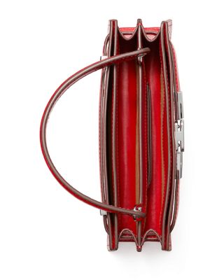 Lee Radziwill Croc Mini Top Handle Bag