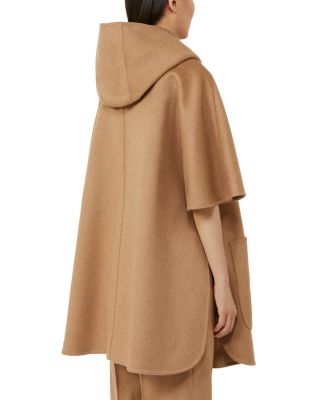 Camel Wool Cape Wrap Poncho