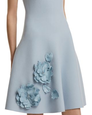 Peony Trim Sleeveless Dress