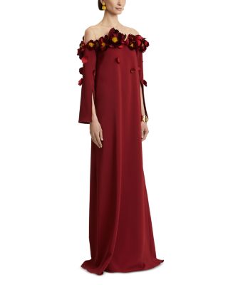 Flower Embellished Gown