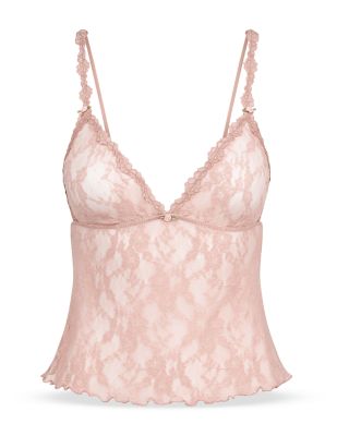 Stretch Floral Lace Camisole Set