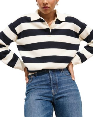 Bond St Striped Polo Sweater