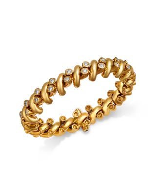 18K Yellow Gold Diamond San Marco Reversible Link Bracelet