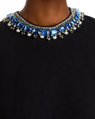 Faux Pearl and Rhinestone Necklace Danielle Tee