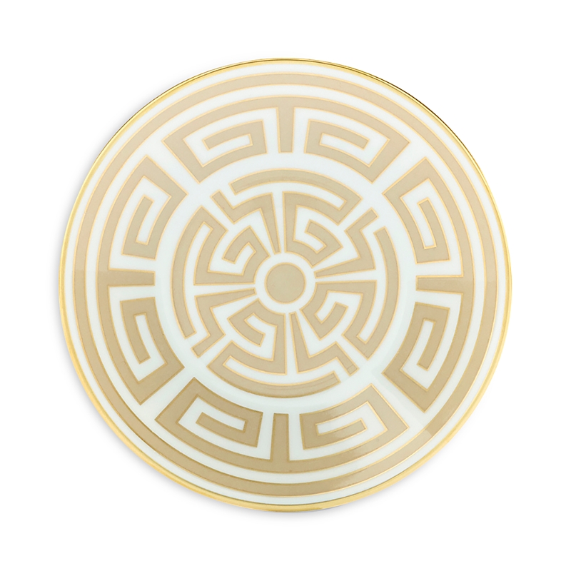 Ginori 1735 Labirinto Coffee Saucer In Gold