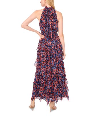 Flounce Cascading Maxi Dress