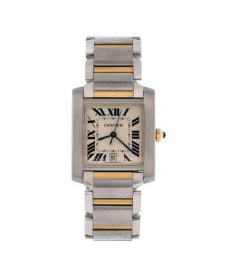 Pre-Owned Cartier - Tank Francaise Automatic Watch in Stainless Steel and Gold 28mm