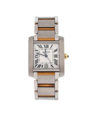 Pre-Owned Cartier - Tank Francaise Automatic Watch in Stainless Steel and Gold 28mm