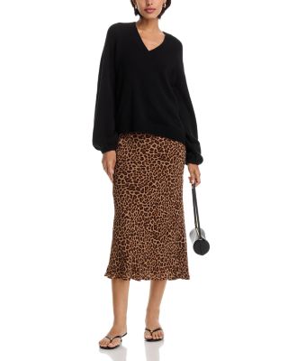 Cicely Silk Midi Skirt