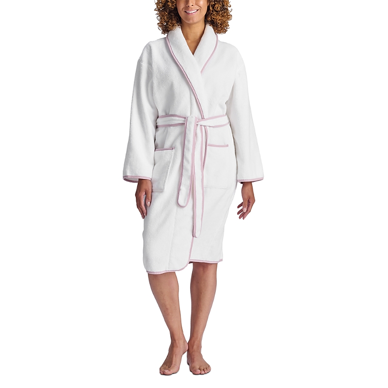 Christy Boundary Turkish Cotton Robe In Pink