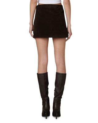 The Faux Suede Mini Skirt