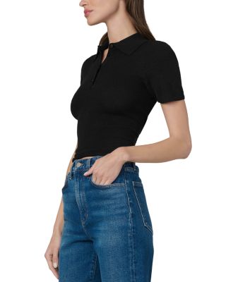The Cashmere Short Sleeve Polo Sweater