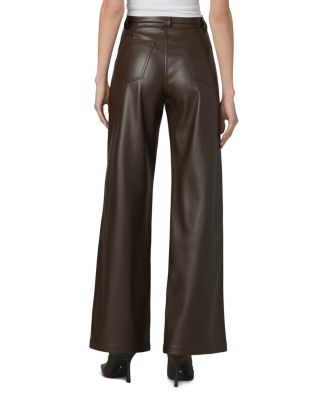 The Mia Faux Leather Wide Leg Pants