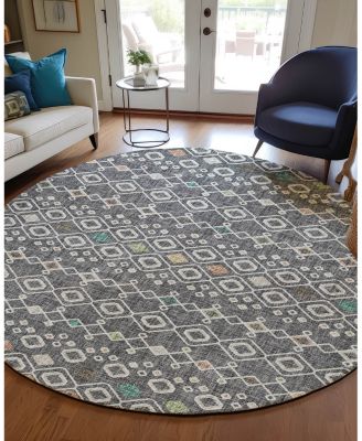 Dalyn Portico Washable PO4 Round Area Rug, 8' x 8'