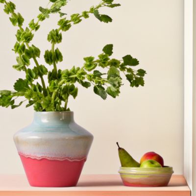 Rosendahl Poppery Vase in Mint/Pink, 8.1&amp;quot;