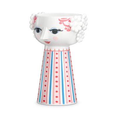 Eva Dusty Red Candle Holder 