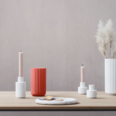 Lyngby Vase, 6.1&amp;quot; Red Porcelain