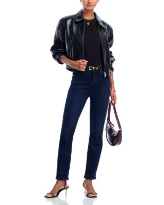 Gemma High Rise Reverse Seam Skinny Jeans in Bespoke