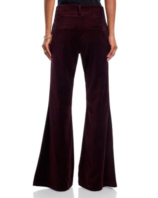 Marlow Clean Front Velvet Flare Pants