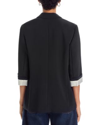 Jennie 3/4 Sleeve Crepe Blazer