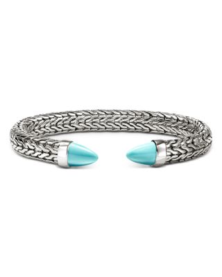 Sterling Silver Turquoise Spear 50 Flex Cuff