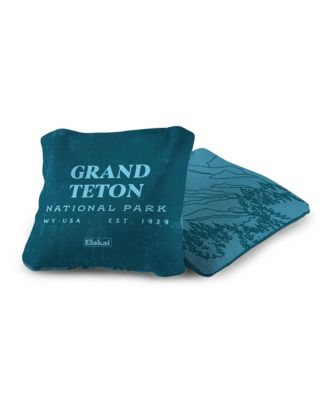 6x6 Grand Teton National Park Durasuede + Turbo Polyglide Pilot Versacraft Cornhole Bags