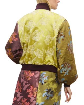 Adriana Jacquard Bomber Jacket