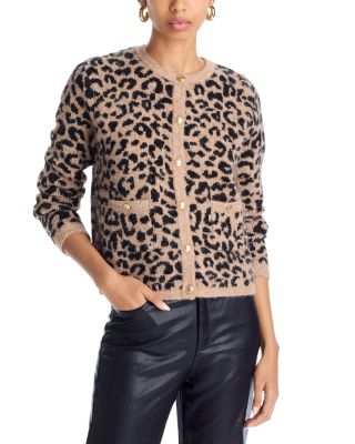 新品　Cardigan Jacket Animal Print AQUA Leopard Cardigan - Exclusive | Bloomingdale's