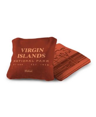 6x6 Virgin Islands National Park Durasuede + Turbo Polyglide Pilot Versacraft Cornhole Bags