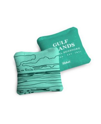 4x4 Gulf Islands National Seashore Durasuede + Turbo Polyglide Pilot Versacraft Cornhole Bags