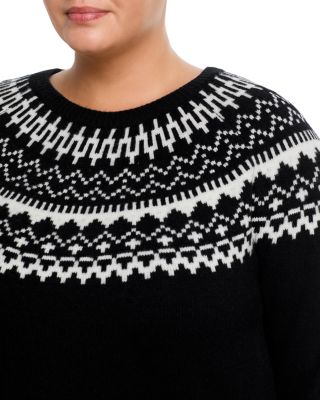 100% Cashmere Fair Isle Crewneck Sweater - Exclusive