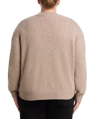 100% Cashmere Drop Shoulder V Neck Sweater - Exclusive
