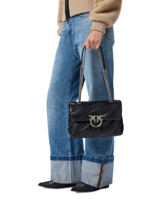 Love Puff Classic Leather Shoulder Bag