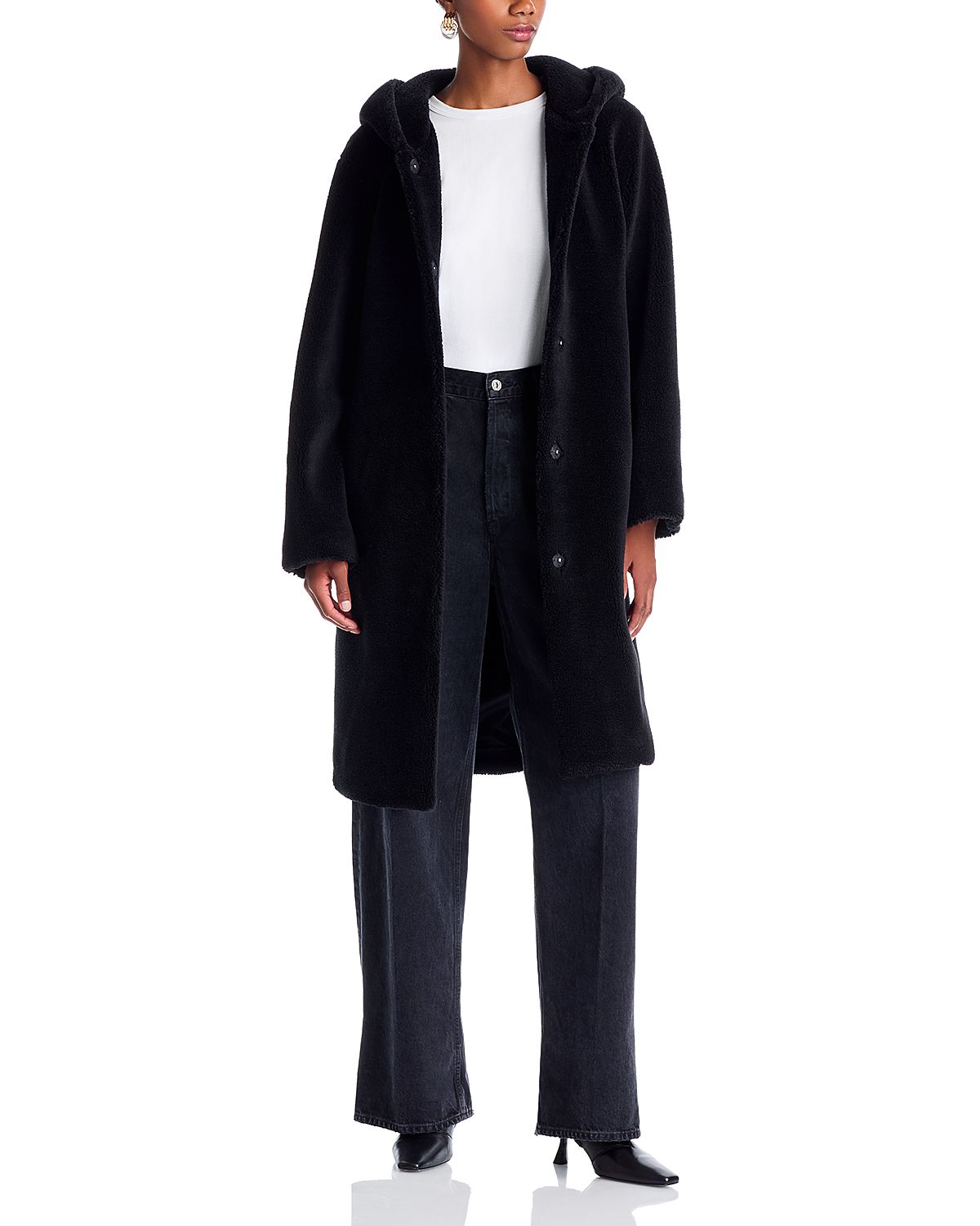 Bernardo Hooded Sherpa Coat
