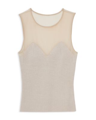 Darcey Mesh Sweetheart Vest Top