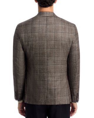 Loro Piana Wool, Silk & Cashmere Fabric Plaid Unstructured Regular Fit Sport Coat - Exclusive