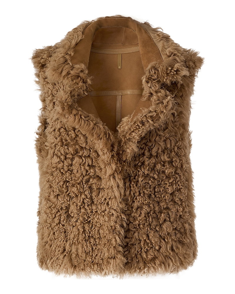 Mackage Kasia Reversible Vest In Brown