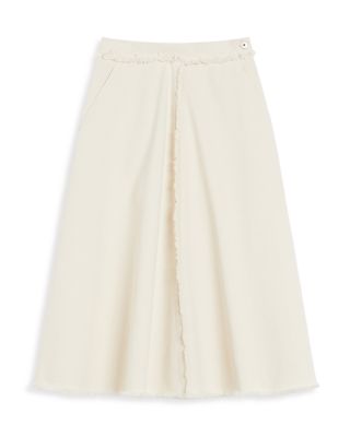 Alvaro Fringe Trim Midi Skirt