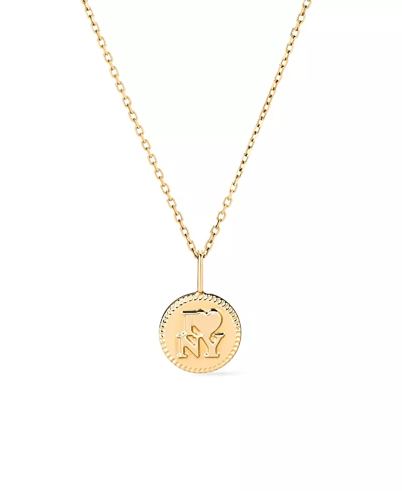Ana Luisa Solid Gold Nyc Charm Necklace