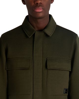 Twill Collared Shirt Jacket