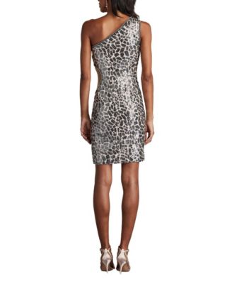  Paloma One Shoulder Sequin Mini Dress