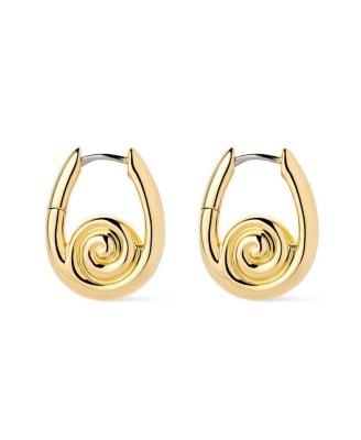  Gold Ariel Hoops Statement Earrings
