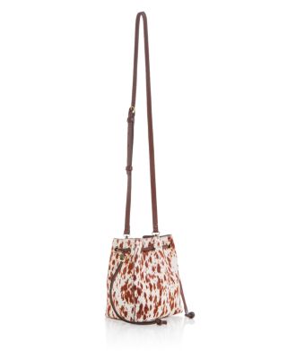 Mini Drawstring Calf Hair Crossbody Bag