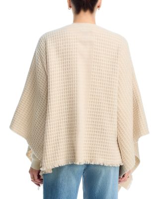 Joni Waffle Wool Poncho