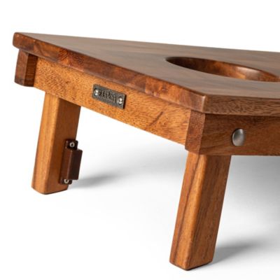 1ft x 2ft Beach Epoxy Resin Wood Compact Travel Cornhole Board Set