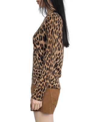 Rivy CP Leopard Print Cashmere Sweater 