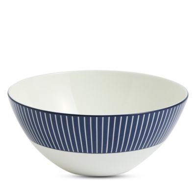 GIO 6.2" Cereal Bowl, Pinstripe Blue