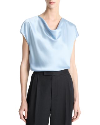 Cowl Neck Silk Blouse