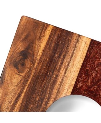 1ft x 2ft River Epoxy Resin with Live Edge Acacia Pathfinder ART Cornhole Board Sets