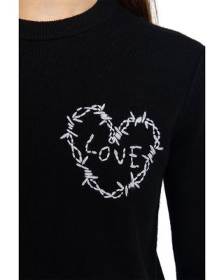 Kendy LC Heart Embroidered Sweater 